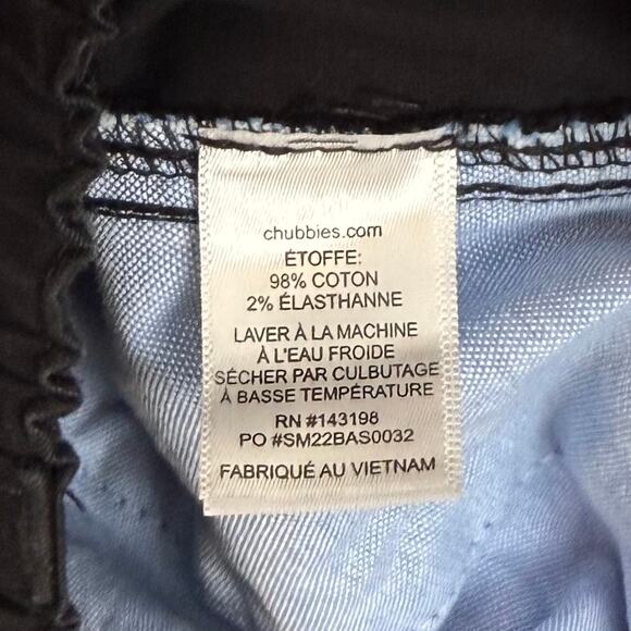 Chubbies Men's 5.5" Regular Fit Shorts in Black Size Small - Picture 5 of 5